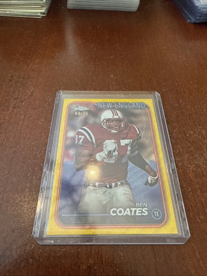 2024 Topps Chrome Yellow Wave Refractor /75 Ben Coates #133