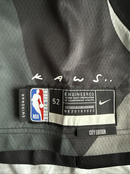 Men’s Nike Nic Claxton #33 KAWS 2024-25 Brooklyn Nets City Edition Jersey Sz 52