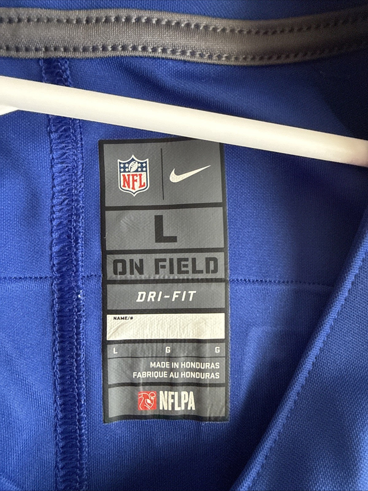 Men’s Nike Saquon Barkley #26 New York Giants Vapor Lmtd Jersey Sz L - Blue RARE