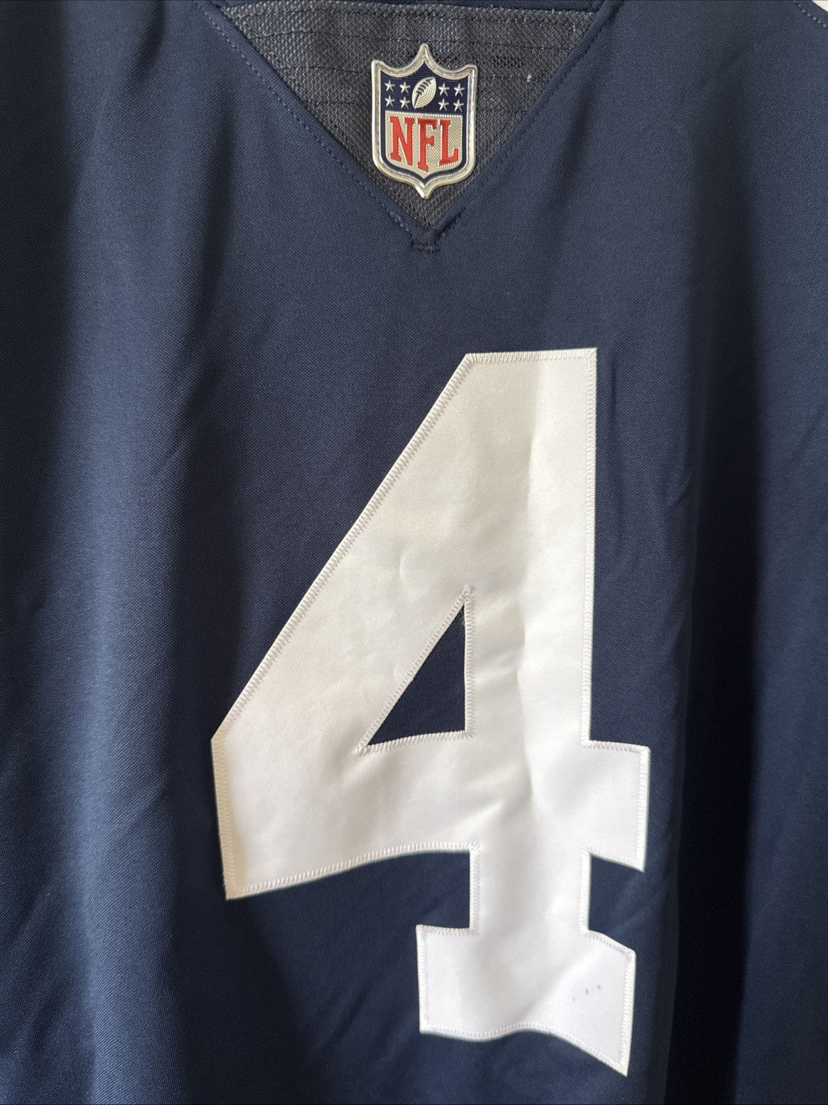 Mens Nike Dak Prescott #4 Dallas Cowboys VAPOR LMTD Throwback NFL Jersey Sz 2XL