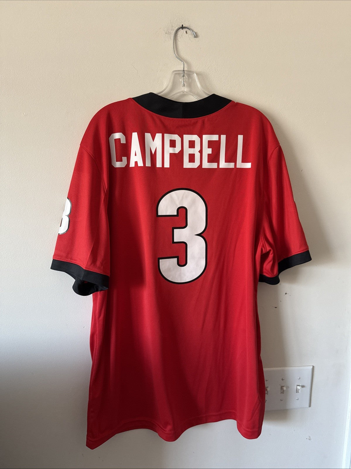Men’s Nike Tyson Campbell #3 Georgia Bulldogs Alumni Jersey Sz XL - Red RARE