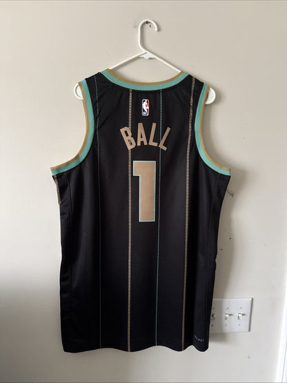 Men’s Jordan LaMelo Ball #1 Charlotte Hornets 2022/23 City Edition Jersey Sz 48