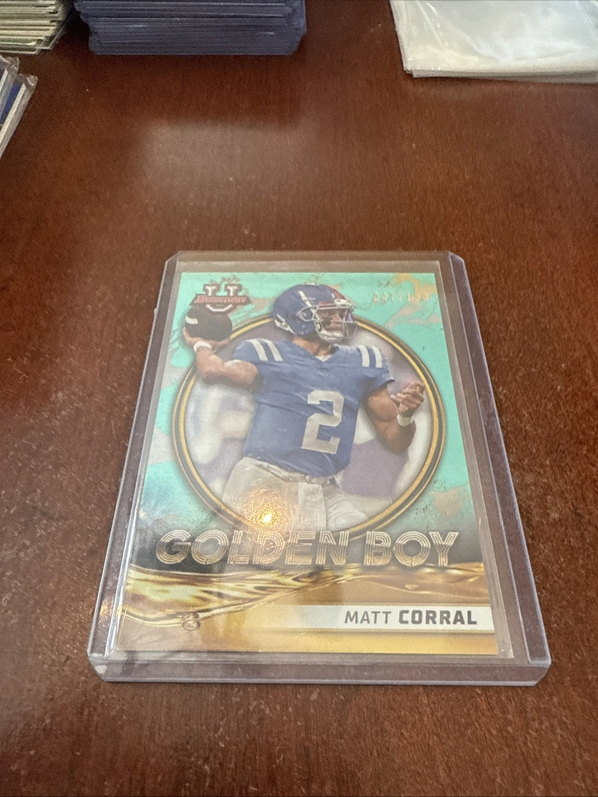 2021-22 Bowman U Golden Boy Aqua Foil /150 Matt Corral #GB-4