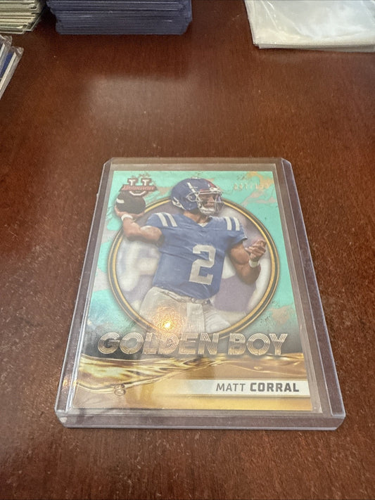 2021-22 Bowman U Golden Boy Aqua Foil /150 Matt Corral #GB-4